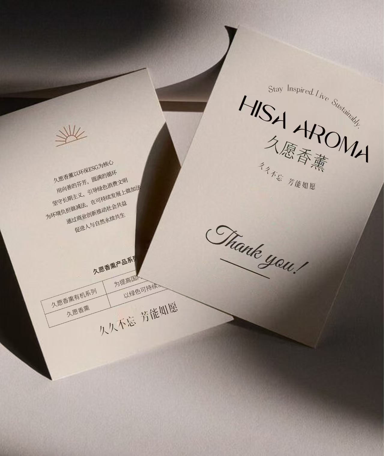 品牌感谢卡